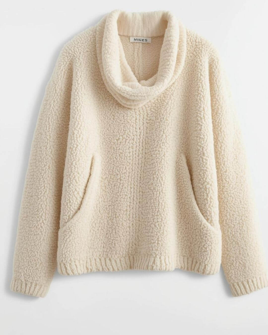 Cowl Neck Sherpa Pullover