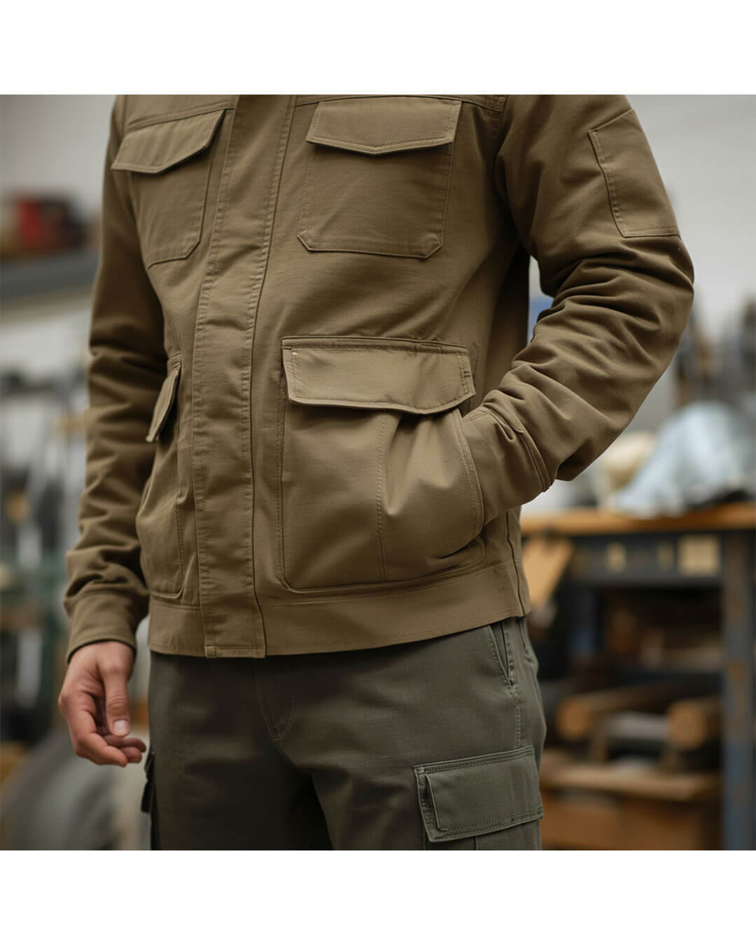 Durable Work Jacket and Cargo Pants Set