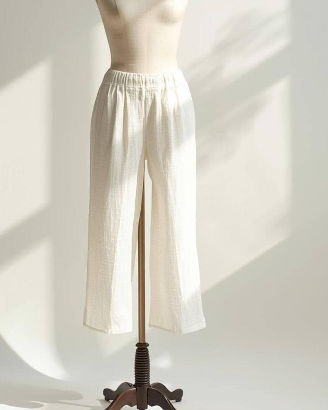 Summer white trouser girl